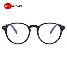 UVLAIK, круглые очки для близорукости, женские, анти-синий светильник, оправа для очков, прозрачные линзы, студенческие близорукие очки-1,0-4,0