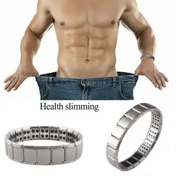 

Fashion Weight Loss Magnetic Therapy Bracelet For Unisex Black Hematite Stone Beads Stretch Health Care Bracelet Health Care
