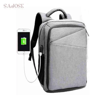 

Fashion USB Charging Backpacks Men Laptop Backpack Oxford Casual Rucksack Student Backbag Male Shoulder Bag Backpack For Teen