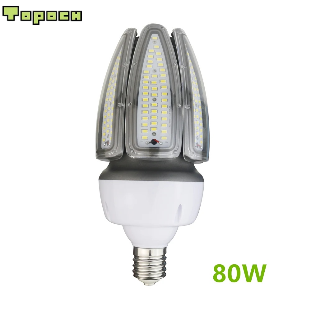 

Topoch LED Olive Corn Light 80W 10000LM CE UL Listed 250W HID Replacement Mogul E39 Base IP65 for Outdoor Indoor Area Lighting
