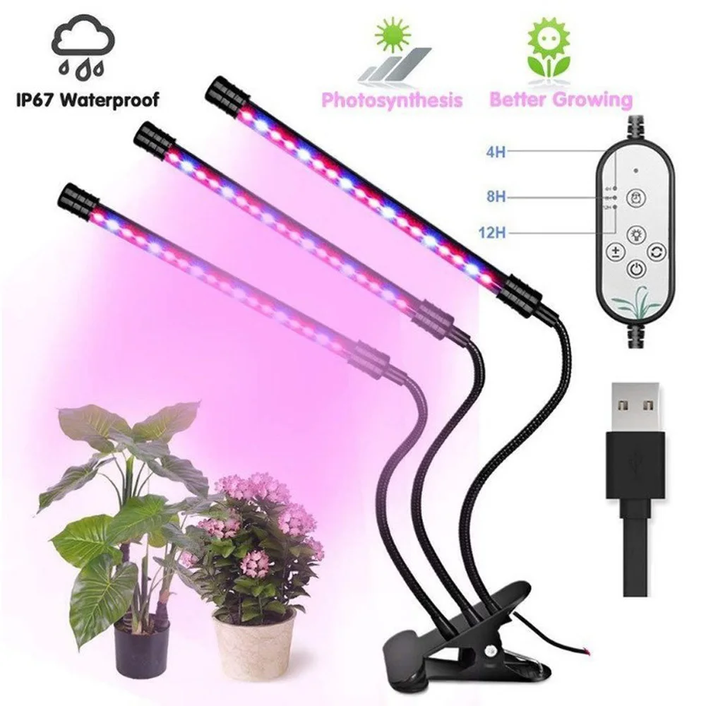 27 W светодиодный синхронизации светать USB Fitolampy полный спектр Фито лампа с контроллером для овощей цветок растительная теплица Fitolamp