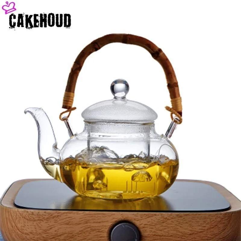 Высококачественный термостойкий стеклянный чайник CAKEHOUD китайский чайный набор