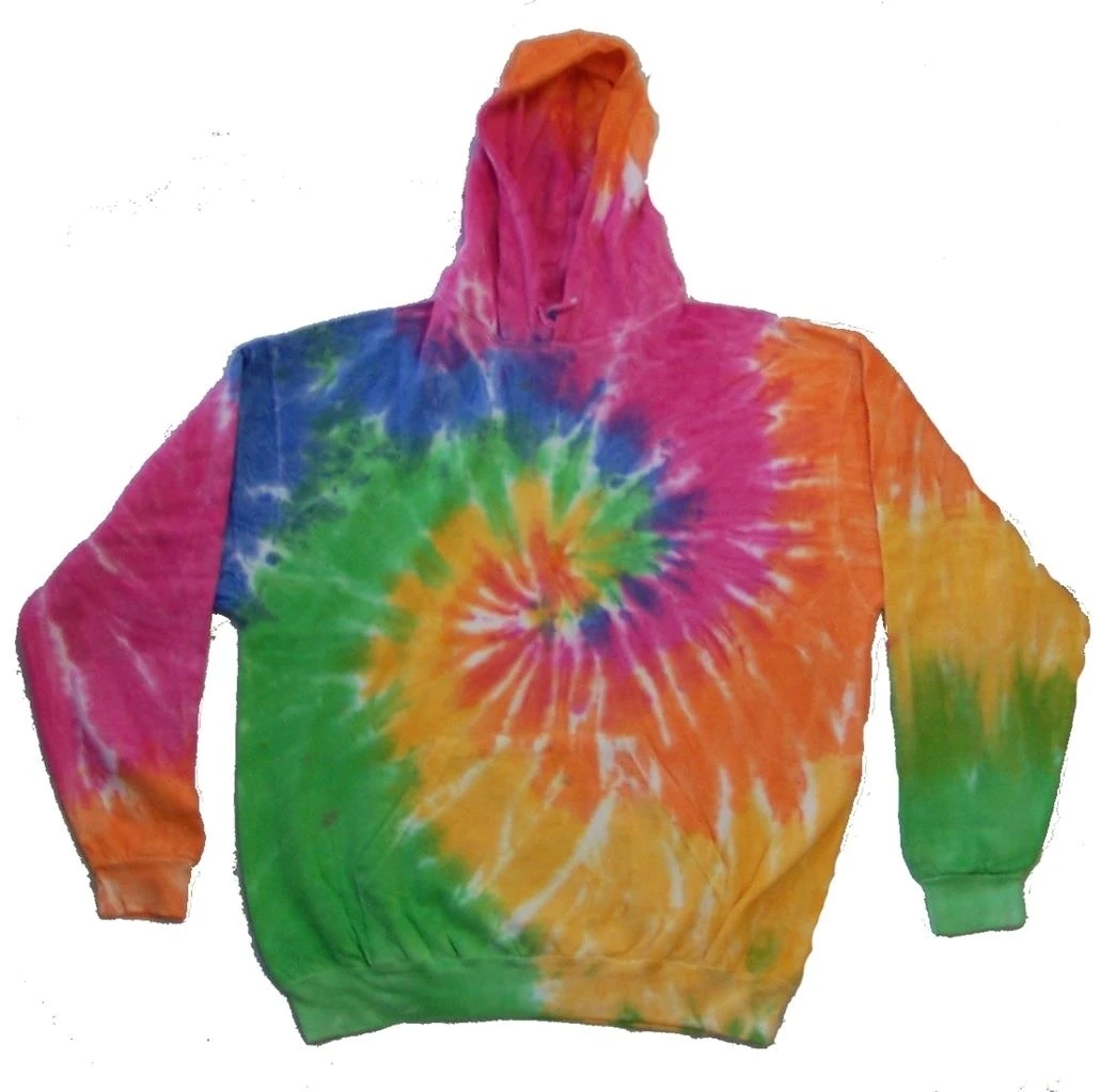 size SMALL ETERNITY RAINBOW SWIRL TIE DYE HOODIE sweatshirt PULLOVER | Женская одежда
