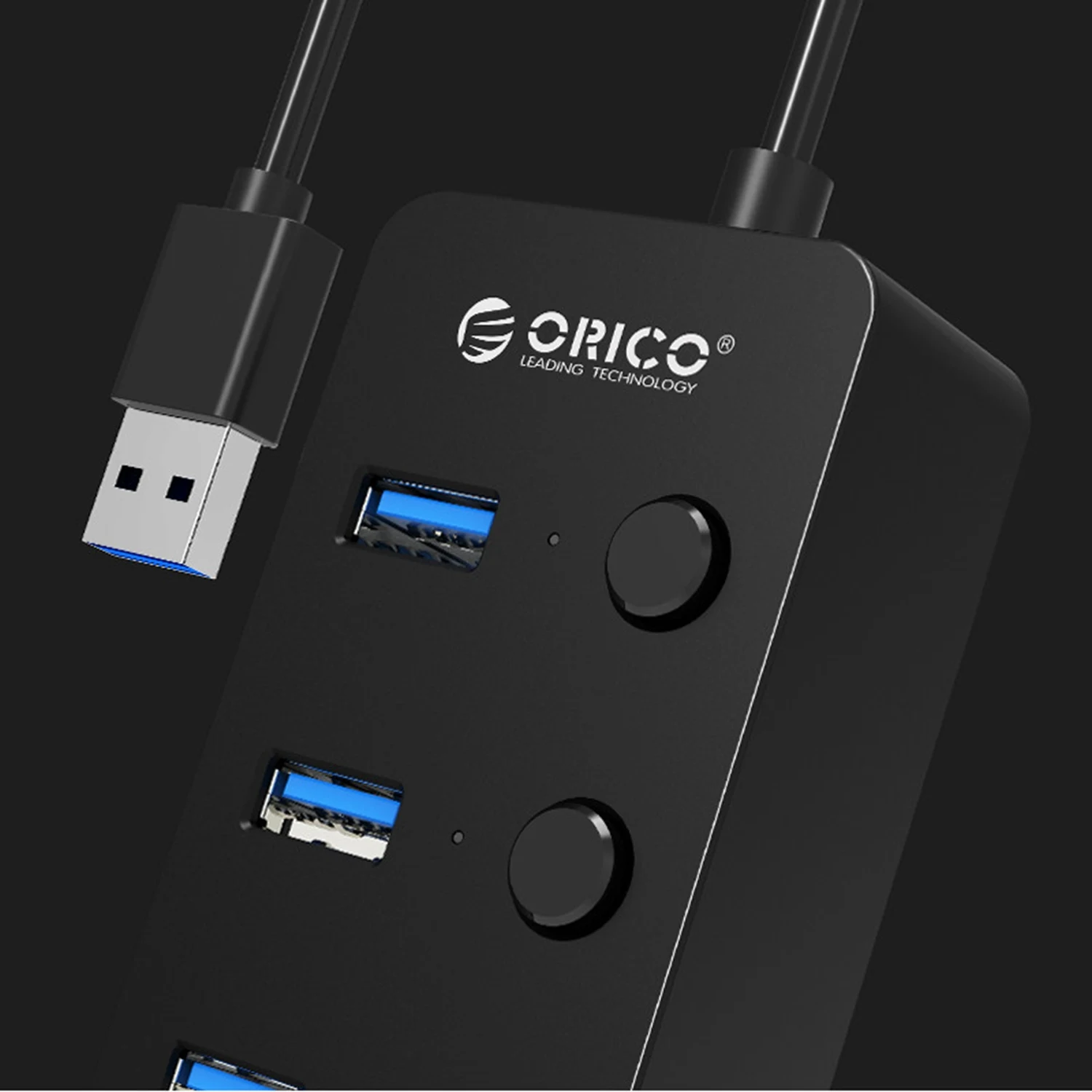 Orico W9Ph4-U3-V1 Bus power ed 4 порта Usb 3,0 концентратор с индивидуальными переключателями питания адаптер и Led для ноутбука/ультрабука/рабочего стола