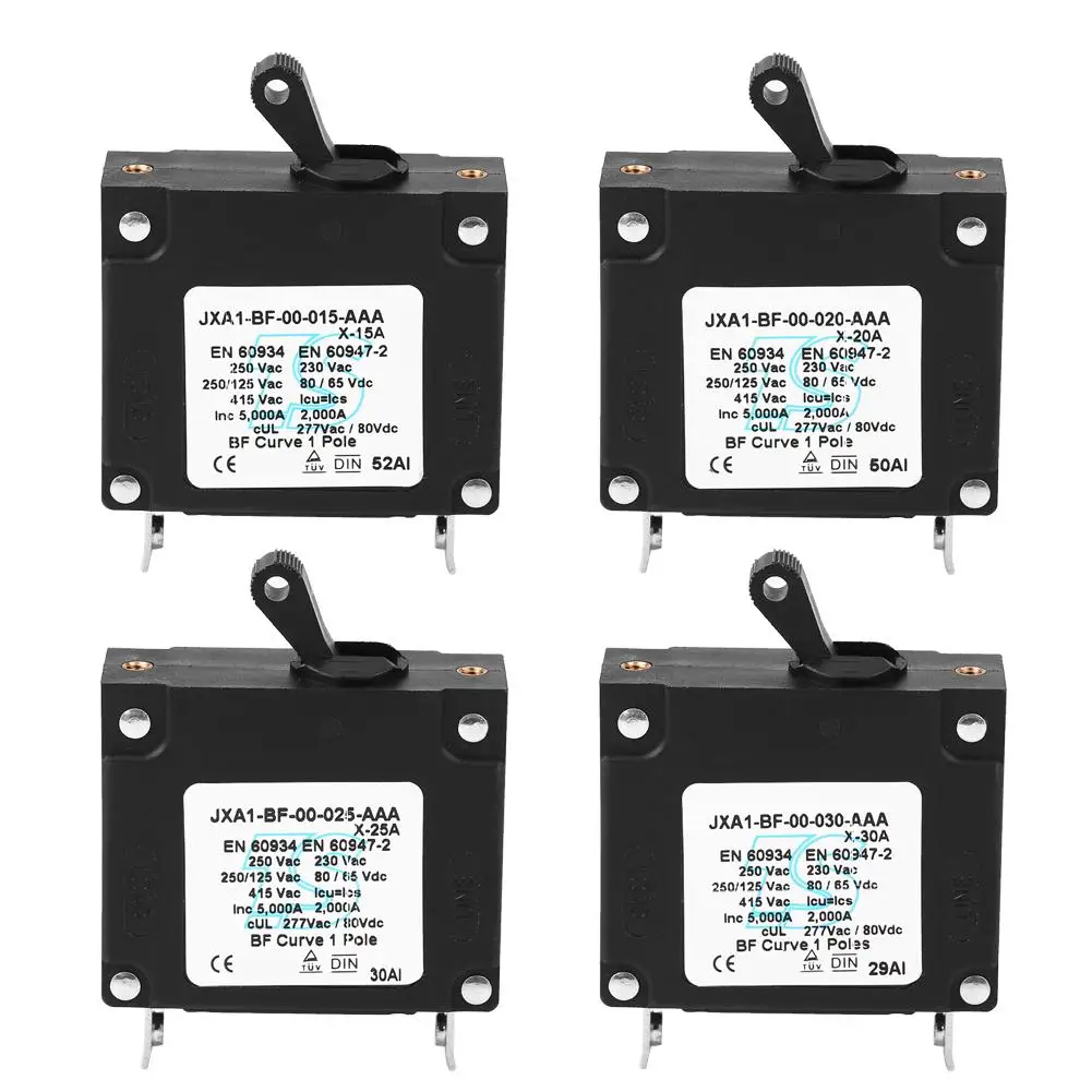 Durable DC/AC Manual ON/OFF Toggle Reset Switch Safety Circuit Breaker