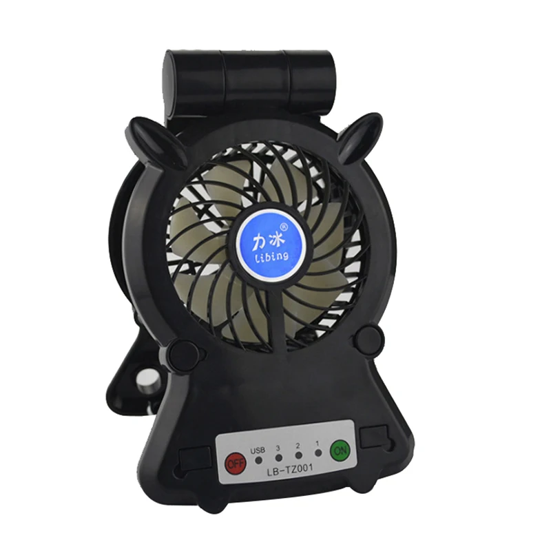 

HOT-Mini led USB Charging Fan Portable Multifunctional Desktop Fan Clip Handheld Fan