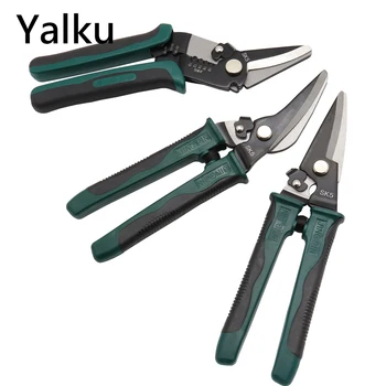 

Yalku Tool Pliers Iron Scissors Cut Multi-function Iron Scissors Pliers Wire Stripping Crimping Pliers Manganese Steel Hand Tool