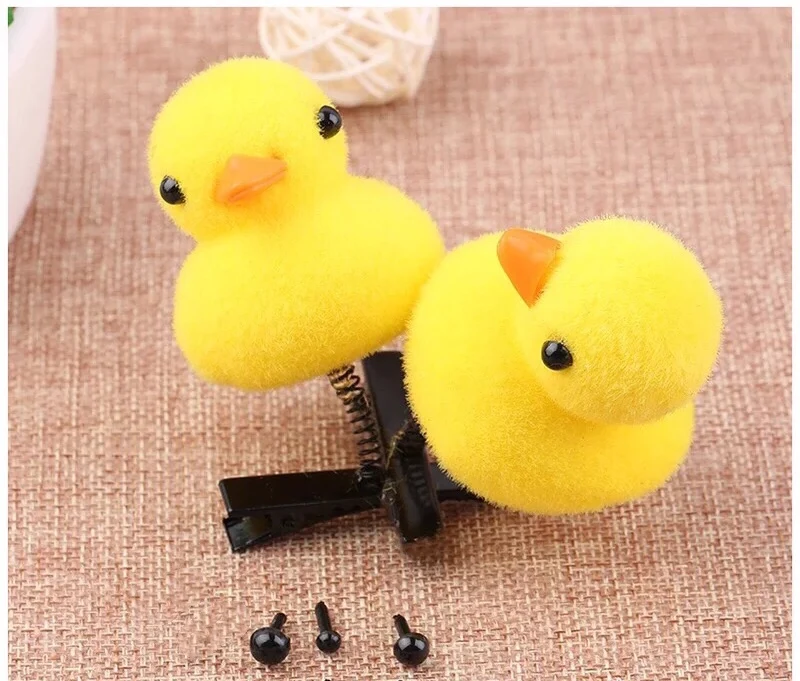 100pcs 6-12mm Black Plastic Crafts Safety Eyes for DIY Accessories Teddy Bear Soft Toy Animal Doll Amigurumi