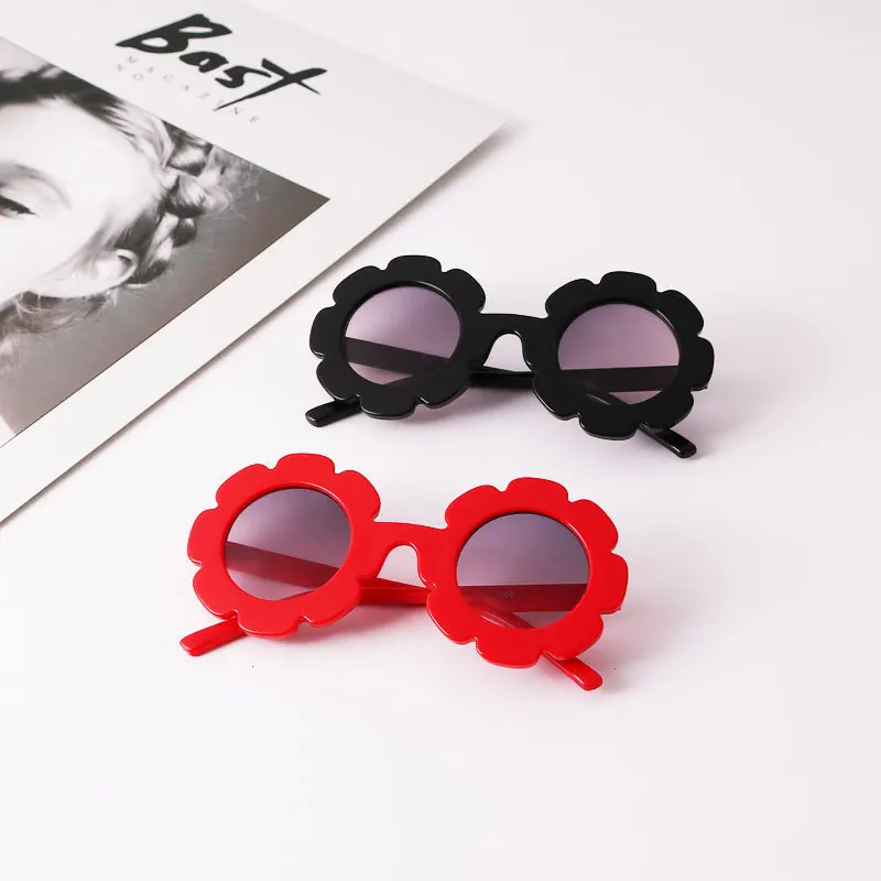 Sun Flower Round Cute Kids Child Sunglasses UV400 for Boy Girls toddler Lovely Baby Sun Glasses Children Oculos de sol N554