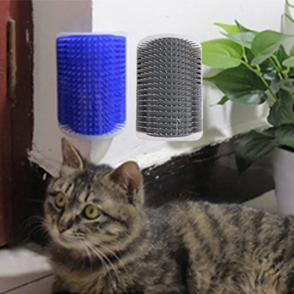 

Cats Corner Wall Self Grooming Massage Comb Comfortable Pet Hair Remover Perfect Groomer Brush Perfect Massager Tool for Pets