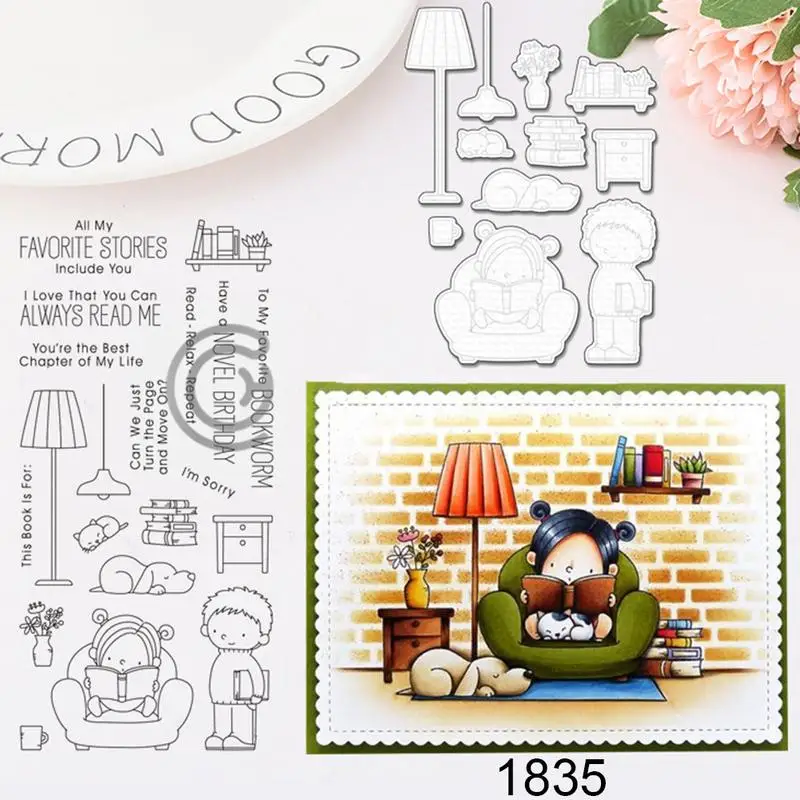 

DIY Embossing Die Carbon Steel Embossed Mold Transparent Stamp Seal Scrapbook Set Cute Card Making Cutting Mold Crafts