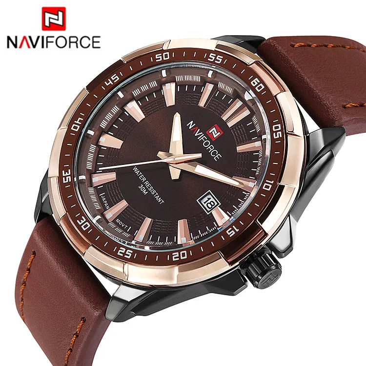 2016 New Luxury Brand Men Military Watches Leather Strap Analog Date Men's Quartz Business Watches