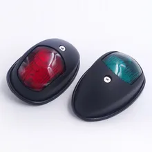 1 пара 12 V 24 V Водонепроницаемый Морская Лодка Яхта светодиодный навигации лук Габаритные огни лампы аварийного освещения L2