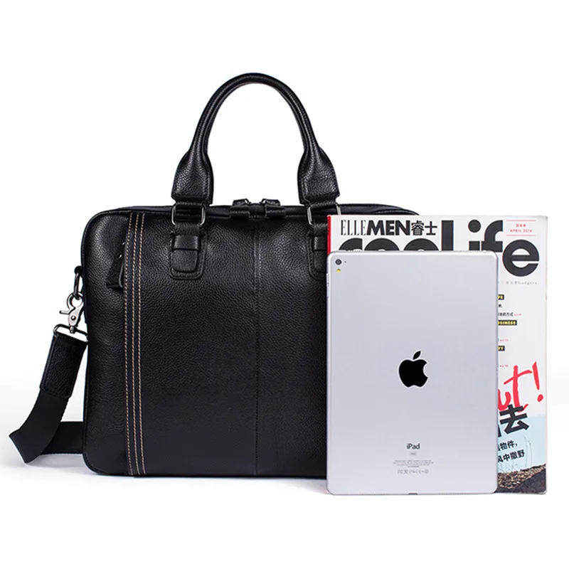 Fashion Briefcases Men Genuine Leather Bag Litchi Pattern A4 Folder Bag Soft Woman Shoulder Bags Handbag Men's Bags Brief Cases Fashion Briefcases Men Genuine Leather Bag Litchi Pattern A4 Folder Bag Soft Woman Shoulder Bags Handbag Men's Bags Brief Cases