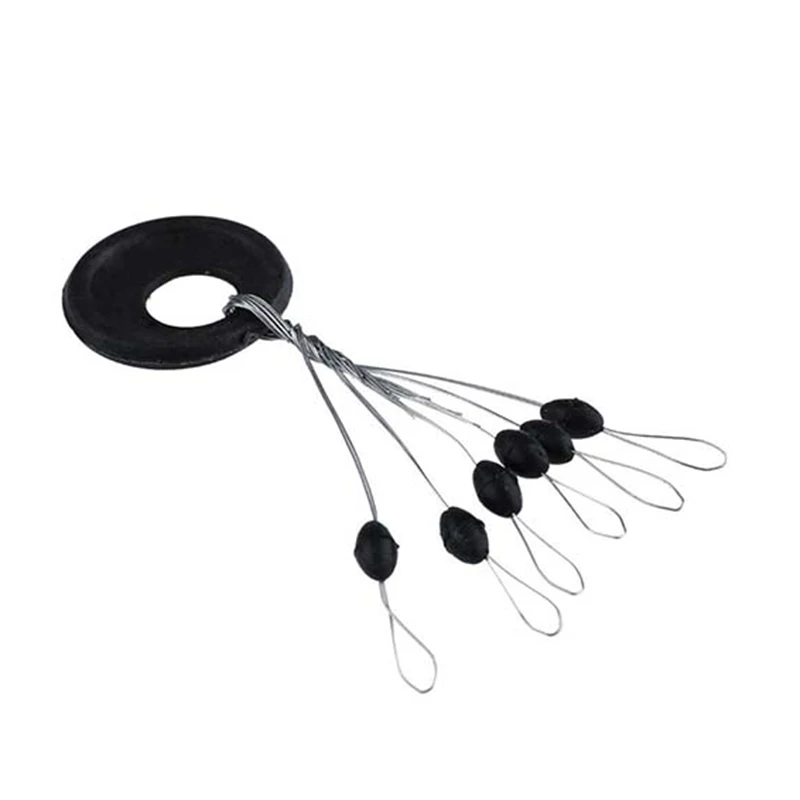 

100 Pcs Rubber Space Beans For Sea Carp Fly Fishing Spinner Bait Accessories Tool Fish Sport Tackle