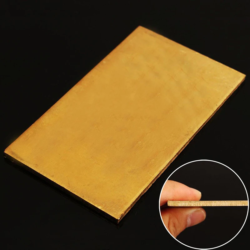 

DWZ 1pc Brass Metal Thin Sheet Plate Welding Metalworking Craft DIY Tool 60*100*3mm