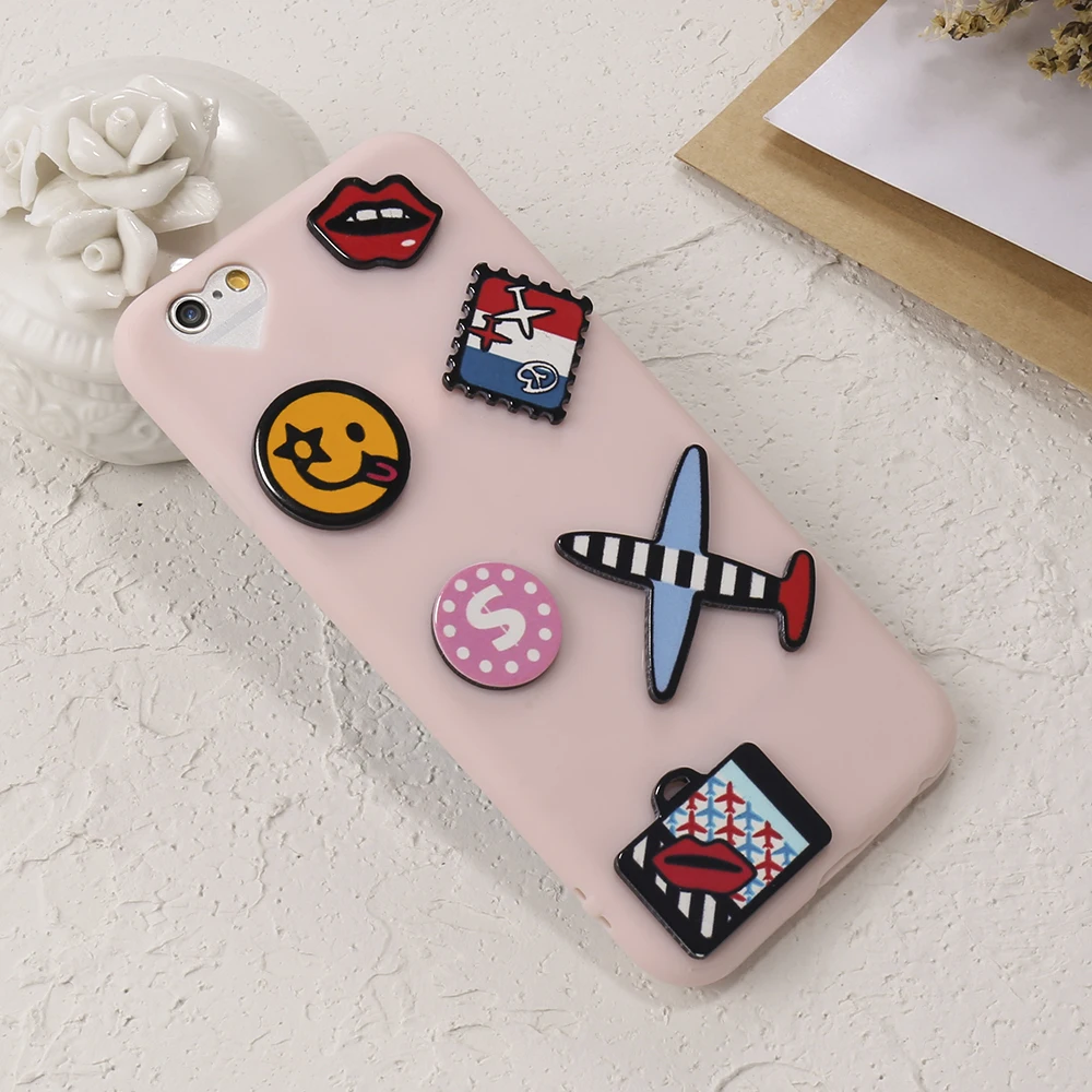 KISSCASE 3D мультфильм для iPhone 7 6s 6 Plus милый чехол розовый тонкий мягкий ТПУ