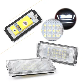 

For BMW 3 Series E46 4D Sedan 5D Wagon 1998 1999 2000 2001 2002 2003 2004 2005 Pair 18-LED License Plate Lights Tail Lamp