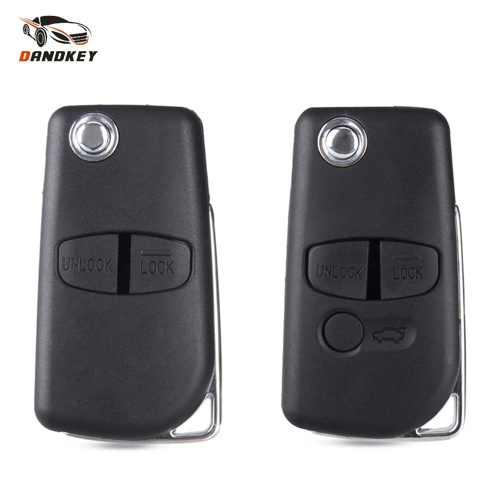 

Dandkey 2/3 Button Modified Flip Folding Remote Key Shell Case For Mitsubishi ASX GRANDIS Outlander LANCER-EX Left/Right Blade