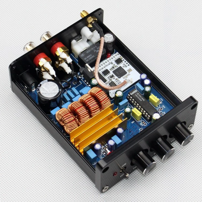 Класс D AMP TPA3116 + LM1036 Регулировка громкости Bluetooth цифровой усилитель мощности DC18 24V