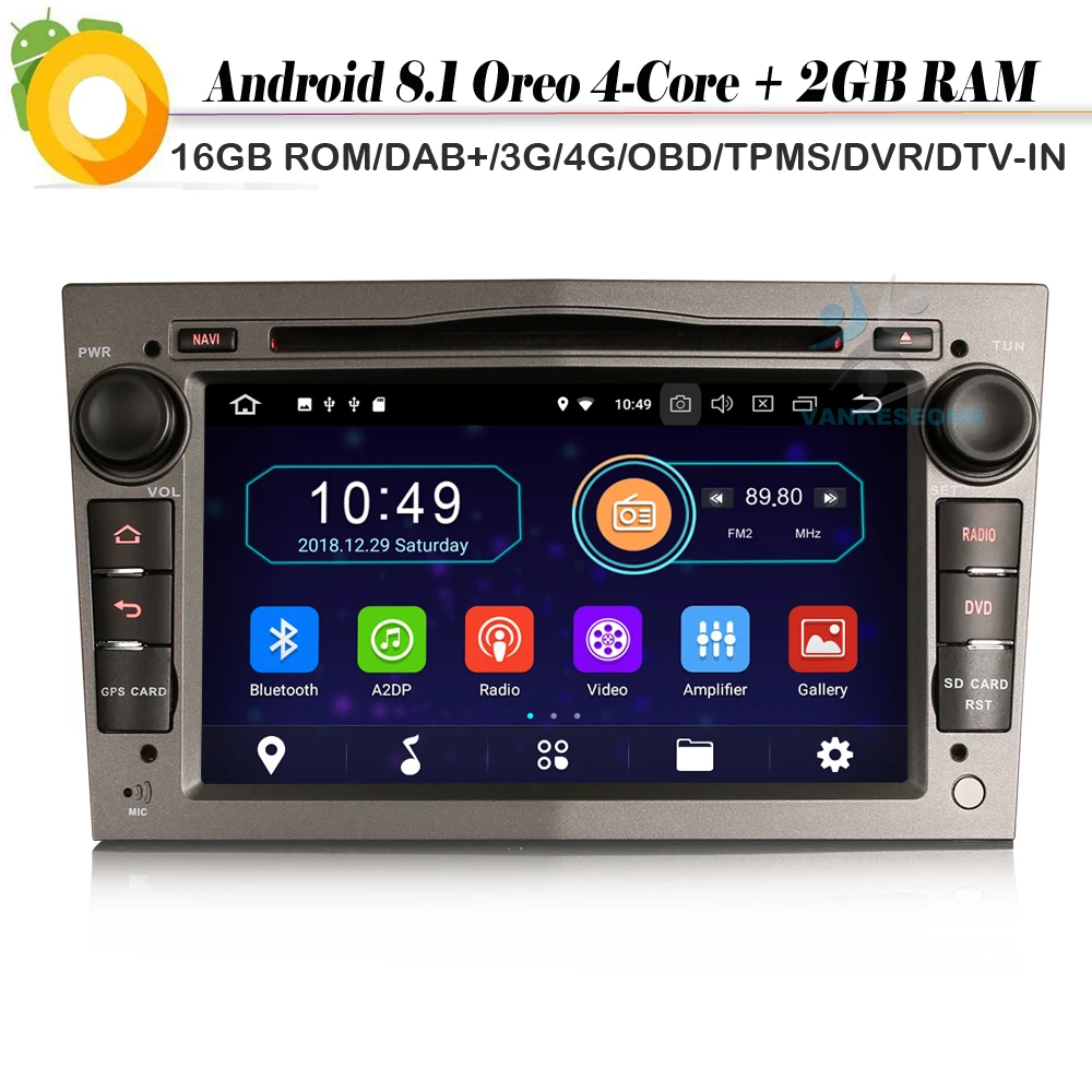 DAB+Autoradio Android 9.0 for Opel Corsa C/D Vectra C Zafira B Astra H Signum CD DAB+Autoradio Android 9.0 for Opel Corsa C/D Vectra C Zafira B Astra H Signum CD