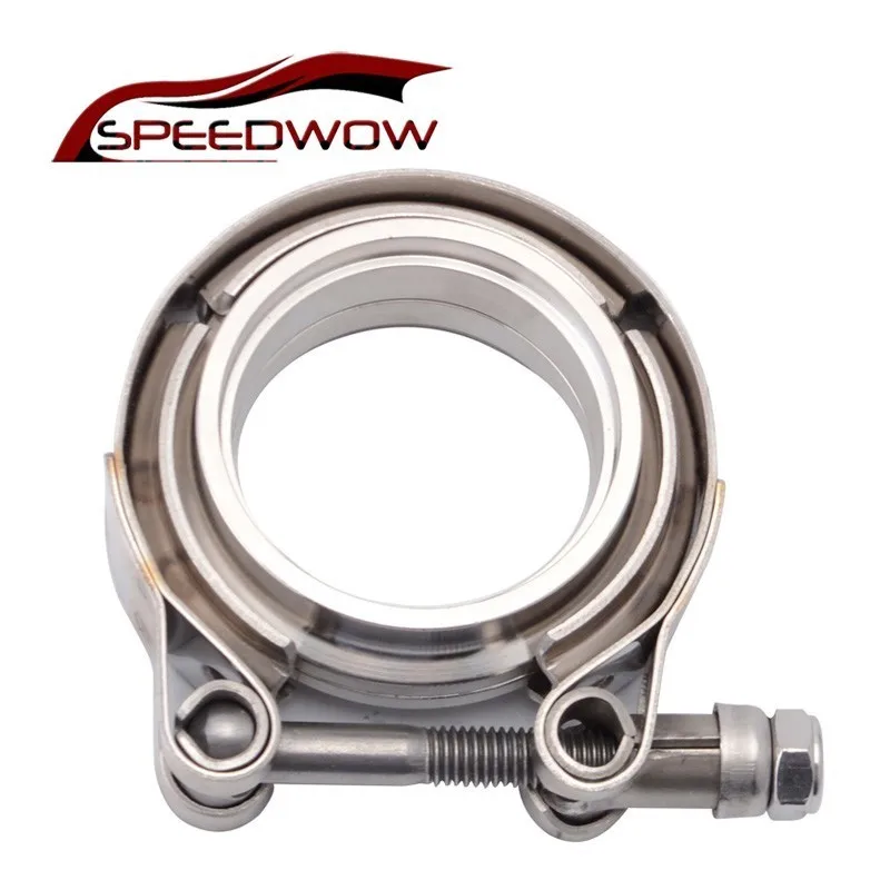 2pcs 3/" Vband V-band Clamp Stainless Steel flange for Downpipe Turbo Exhaust
