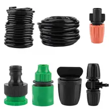 Капельного 15 м балкон теплицы авто микро капельного орошения спрей полива растений комплект led для растений садовые инструменты