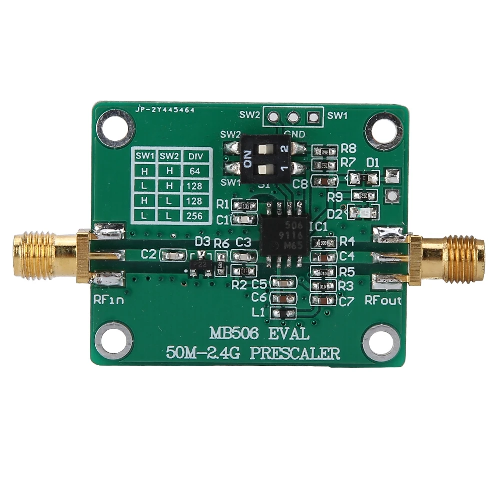 

MB506 Module 2.4GHz Microwave Prescaler 64 128 256 Frequency Divider For DBS CATV Transceiver