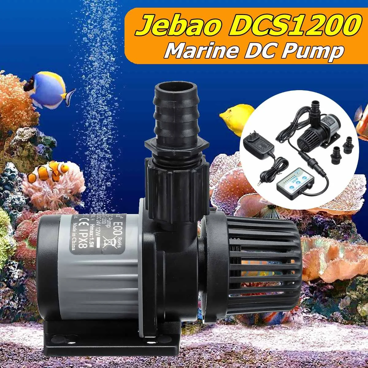 Jebao Jecod DCS 1200 водный погружной аквариумный возвратный насос контроллер аквариума