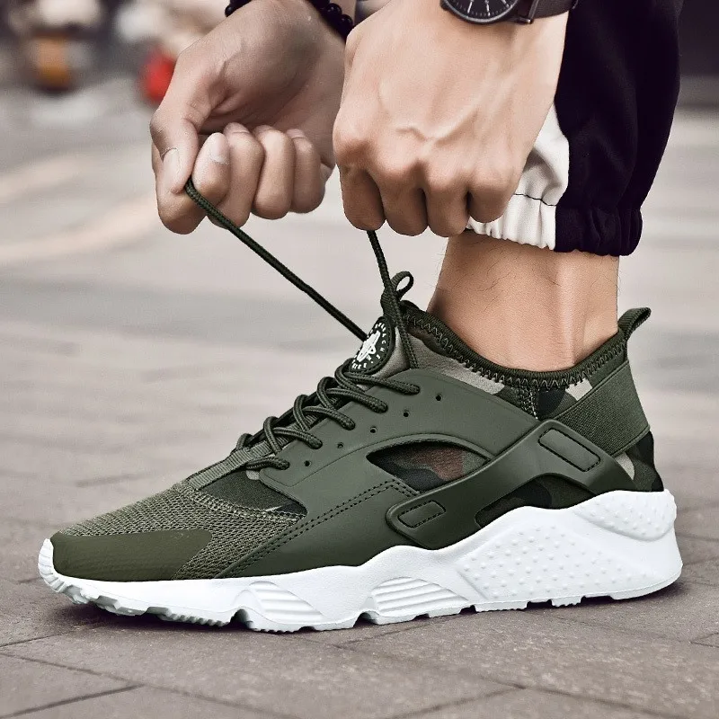 

Casual Shoes For Men 2019 New Fashion Spring Winter Air Mesh Comfortable Soft Army Green Male Shoes Breathable Couple Footwear