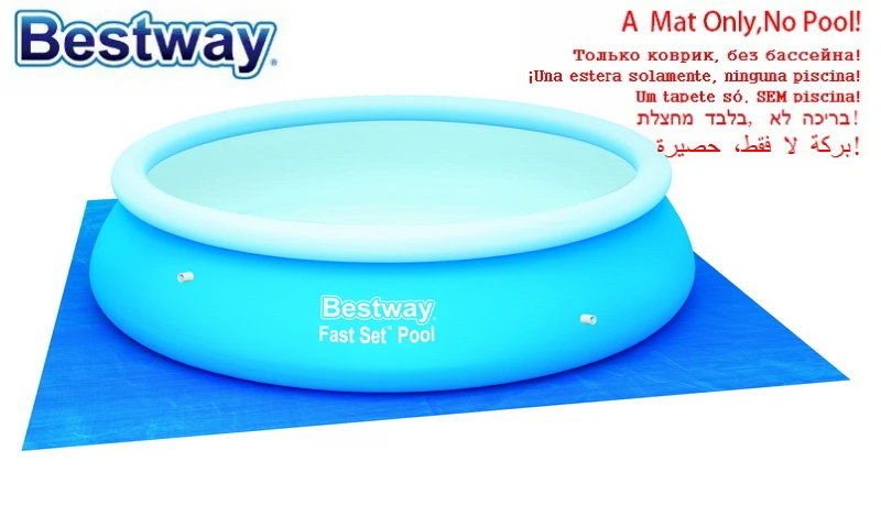 58031 Bestway 579*579 см тканый матрас для бассейна пластиковая ткань 549 19 'квадратная