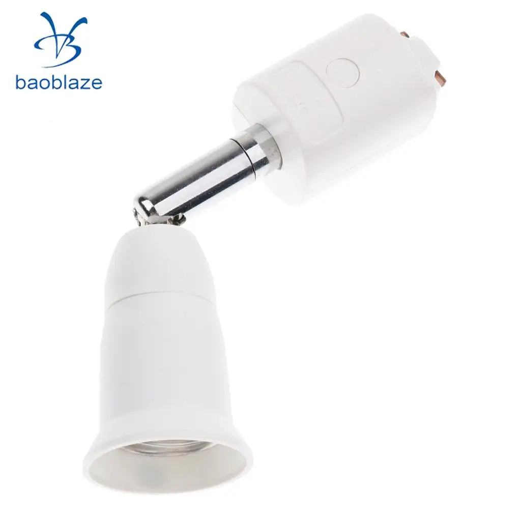 E27 Screw Adjustable LED Light Track Lamp Bulb Holder Socket Converter