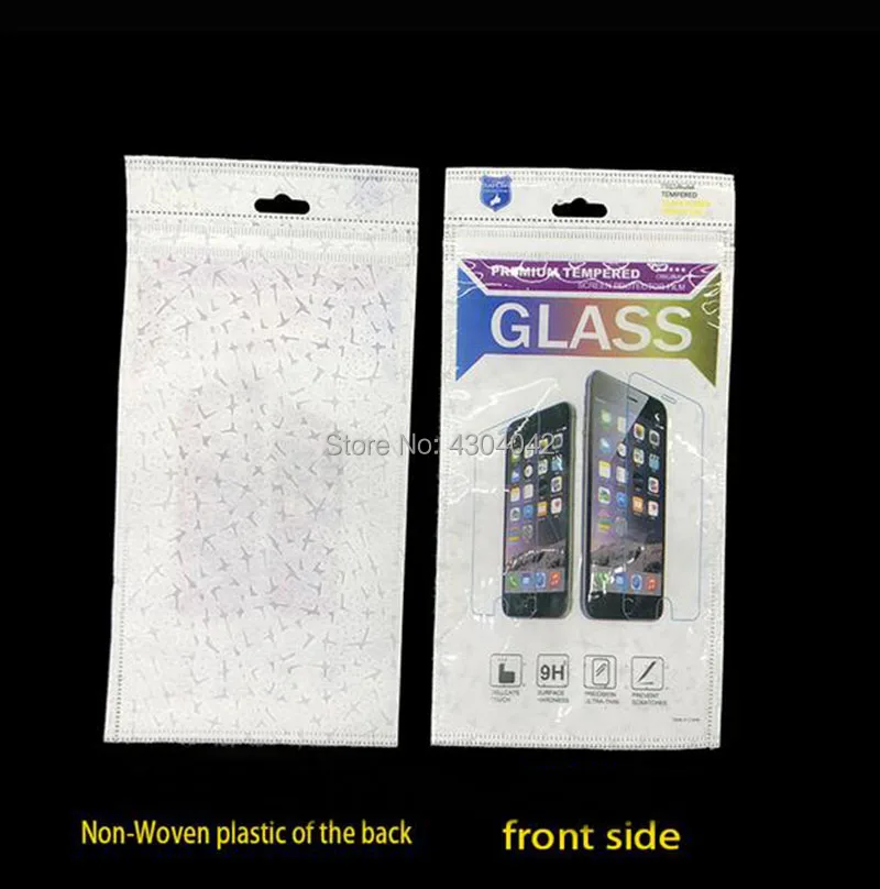 

100Pcs/lot Luxury Tempered Glass Zip Lock Plastic Retail Packaging Package Bags For iPhone XS MAX 7 7 plus Flim Screen Opp Bags