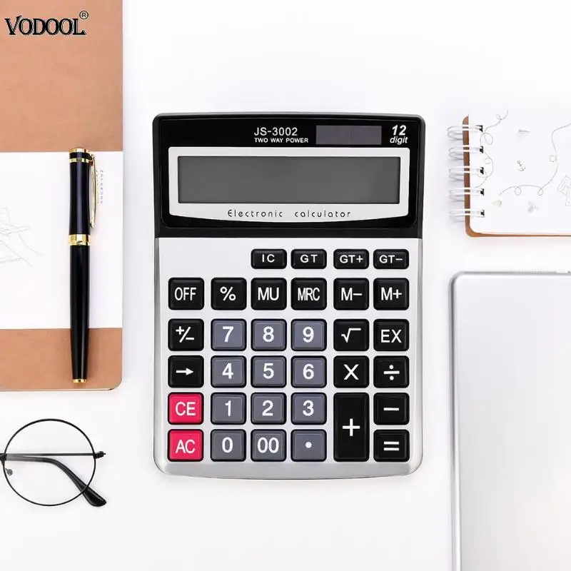 

Mini 12/14 Digits Portable Calculator Display School Office Students Stationery Calculating Tool Finance Mathematics Supplies