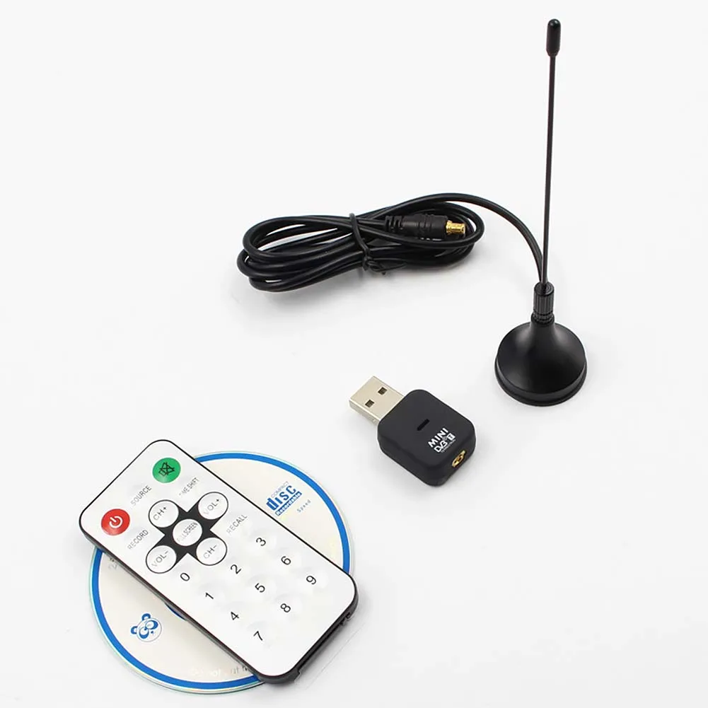 Внутренний приемник DVB-T USB 2,0 Dongle Stick антенна беспроводной тюнер HD tv SDR+ DAB+ FM Маленький цифровой Телевизор с пультом дистанционного управления