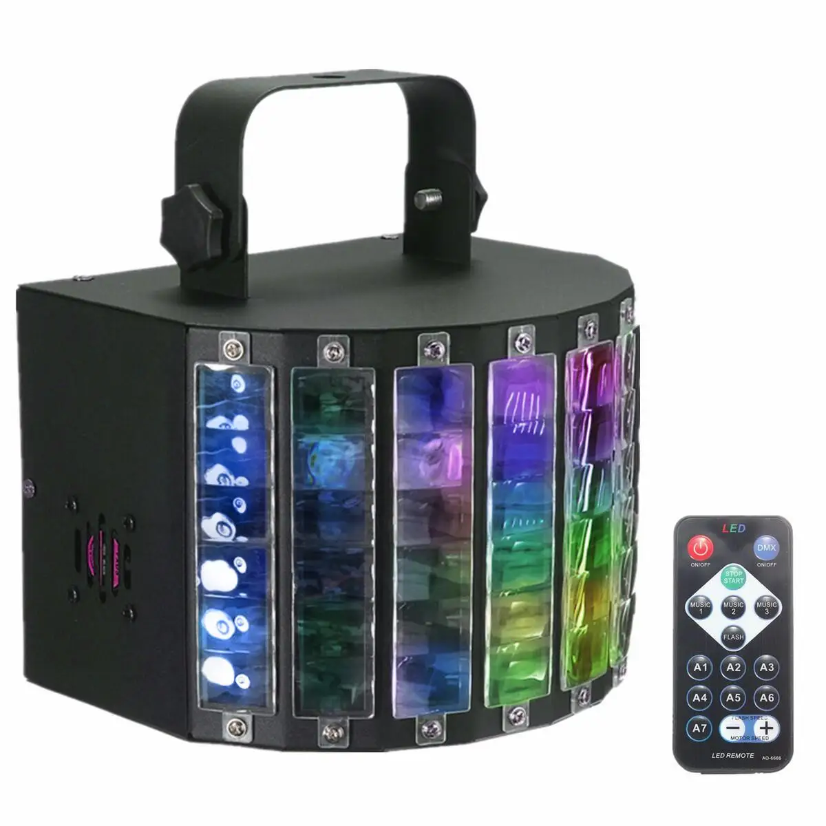 AC90-240V 30 Вт DMX512 RGBW светодиодный светильник Авто/Звуковое управление/DX512 9 цветов DJ диско лампа+ пульт дистанционного управления US Plug