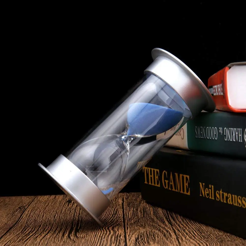 Hot-45 Minutes Hourglass,Modern Sand Timer with Sand for Mantel Office Desk Coffee Table Book Shelf Curio Cabinet or End Table
