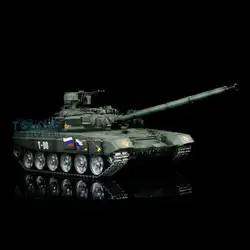 Henglong 1/16 зеленый 6,0 поколения инфракрасный боевой T90 rc Танк 3938 360 револьверный поворот металлические дорожки W/связи