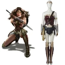 Justice League Wonder Woman Costume Diana Prince Sexy Outfit Superhero Cosplay Halloween Carnival Fancy Skirt Girls Adult Women