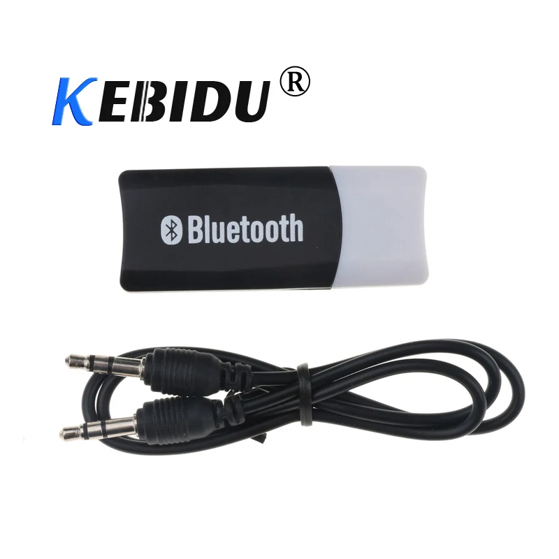 

kebidu Wireless Bluetooth 5.0 USB Dongle Receiver Adapter Music Adaptor A2DP Dongles 3.5mm Audio AUX Speakers for Phone