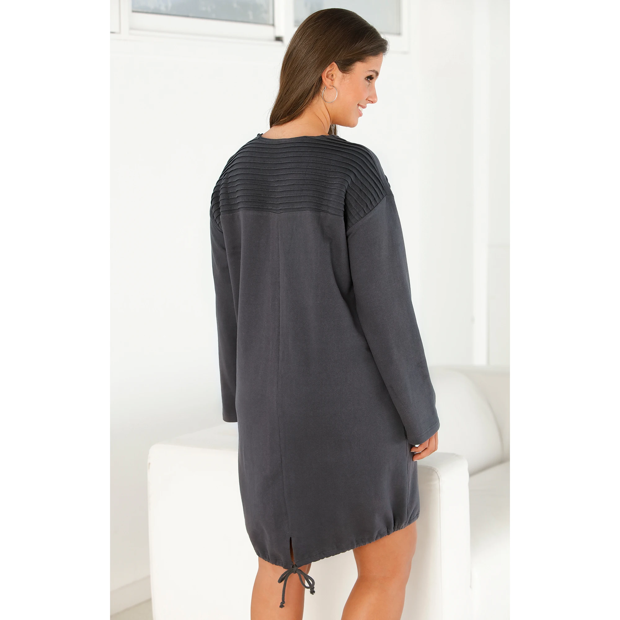 Vestido escote v y манга женская одежда 018789|Платья| |