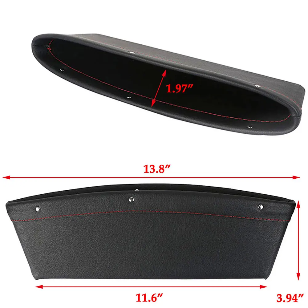 Vehemo автомобильное сиденье зазор автомобильный ящик для хранения открытка-коробка слот для монет Чехол для автомобильного сиденья зазор Карманный ящик для хранения Высокая емкость Авто