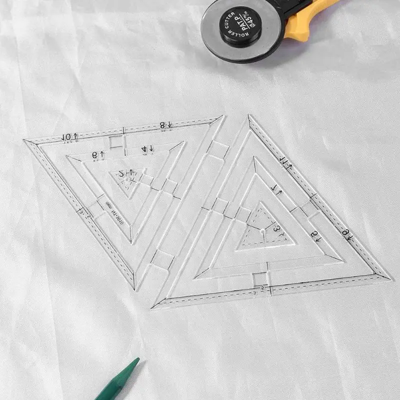 Одеяло ручной работы шаблоны акриловая Лоскутная линейка DIY одеяло er Стайлинг