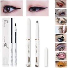 Pudaier жидкая чёрная подводка для глаз, мягкая ручка для макияжа, водостойкая, устойчивая к поту, сексуальная подводка для глаз, вечерние, косметическая, TSLM2
