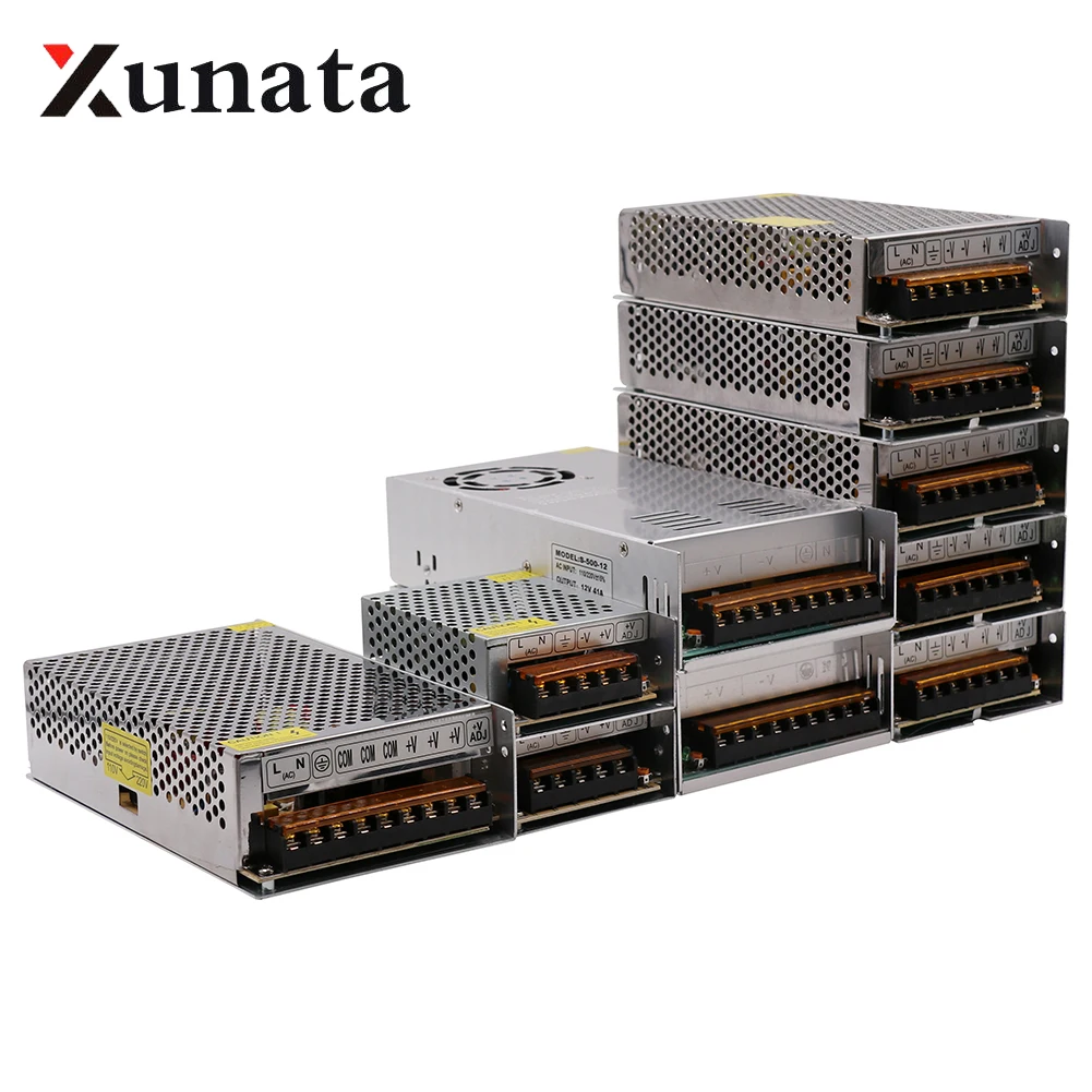 

Switching Power Supply Transformer AC 110V 220V To 12V 1A 12W 2A 24W 3A 36W 5A 60W 50A 600W Power Adapter For Led Strip Lights