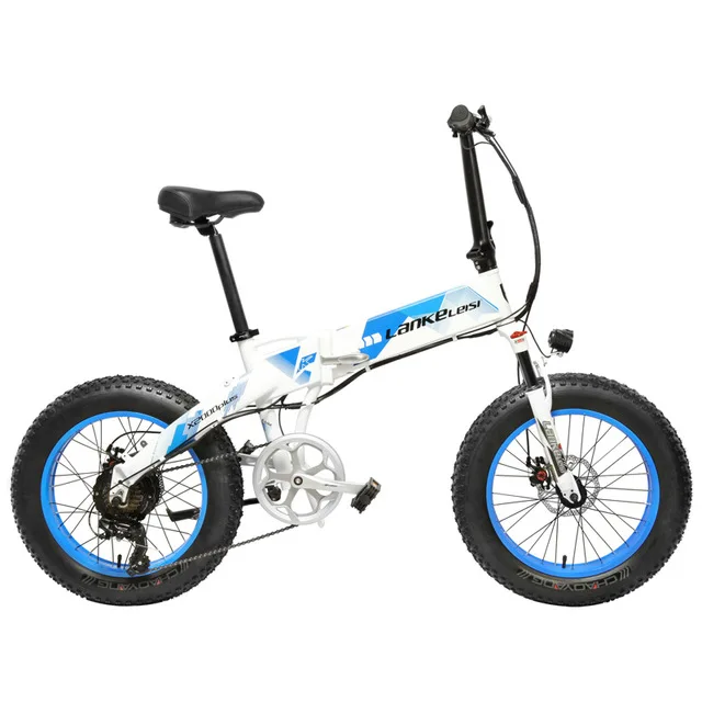 Cheap 20 Inch Electric Snow Bike Electric Bicycle Two Wheel Brushless Motor 500W 48V Mountain Bike Folding Portable Electric Scooter 3