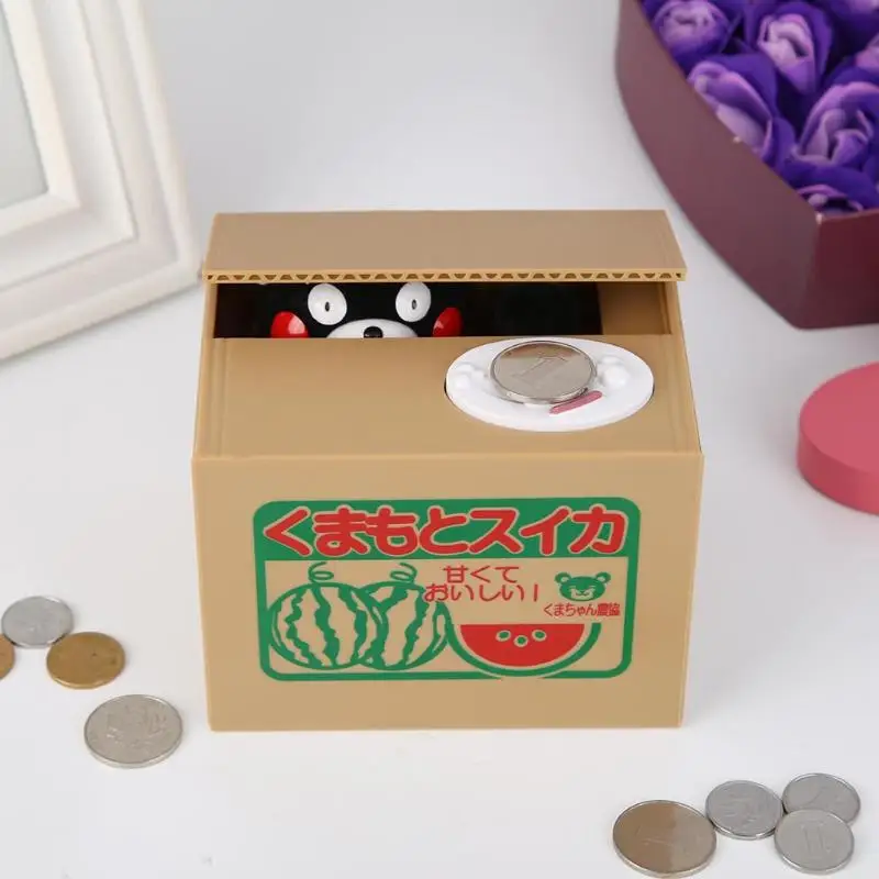 

Automatic Money Bank Bear Thief Money Boxes Toy Piggy Banks Gift for Kids Money Boxes Stole Coin Piggy Bank Money Saving Box