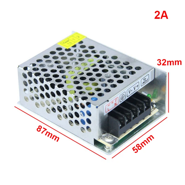 AC110V 220V к DC 12 В переключатель питание Драйвер адаптер для светодиодные ленты свет