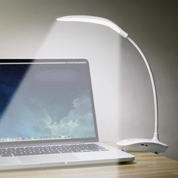 

Table Lamp Rechargeable Dimmable Led Desk Lamp Clip On Bed Touch Switch Eye Protection Dimmer Office Study Reading Light Table