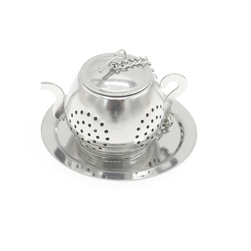 

Teapot-Shape Tea Infuser Strainer Silicone Tea Bag Leaf Filter Diffuser 2Colours